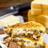 Make your next sandwich epic with this Smoked Brisket Grilled Cheese!