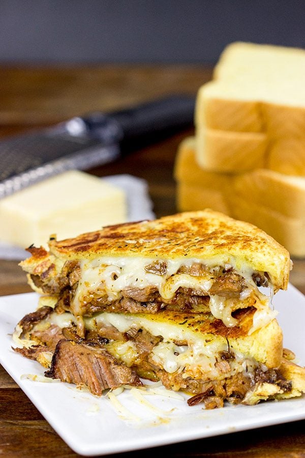 Make your next sandwich epic with this Smoked Brisket Grilled Cheese!