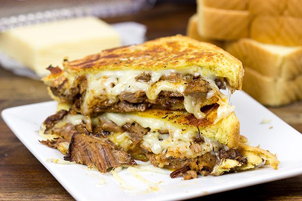 Make your next sandwich epic with this Smoked Brisket Grilled Cheese!