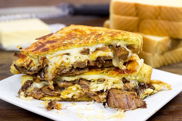 Make your next sandwich epic with this Smoked Brisket Grilled Cheese!
