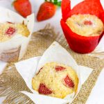 Celebrate the arrival of berry season with these Fresh Strawberry Muffins!