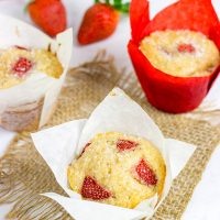 Celebrate the arrival of berry season with these Fresh Strawberry Muffins!