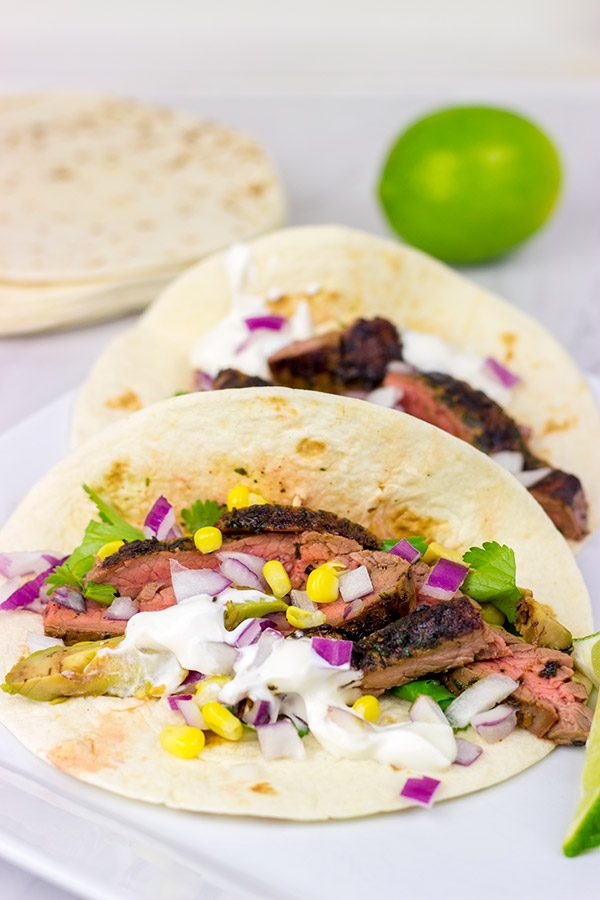 Grilled Flank Steak Tacos are an easy and delicious way to celebrate warm summer nights on the back porch!