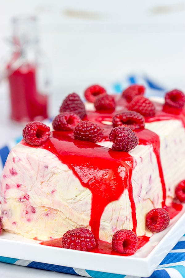 Featuring a raspberry sauce made with limoncello, this Lemon Raspberry Semifreddo is a perfect way to welcome in the warmer temperatures!