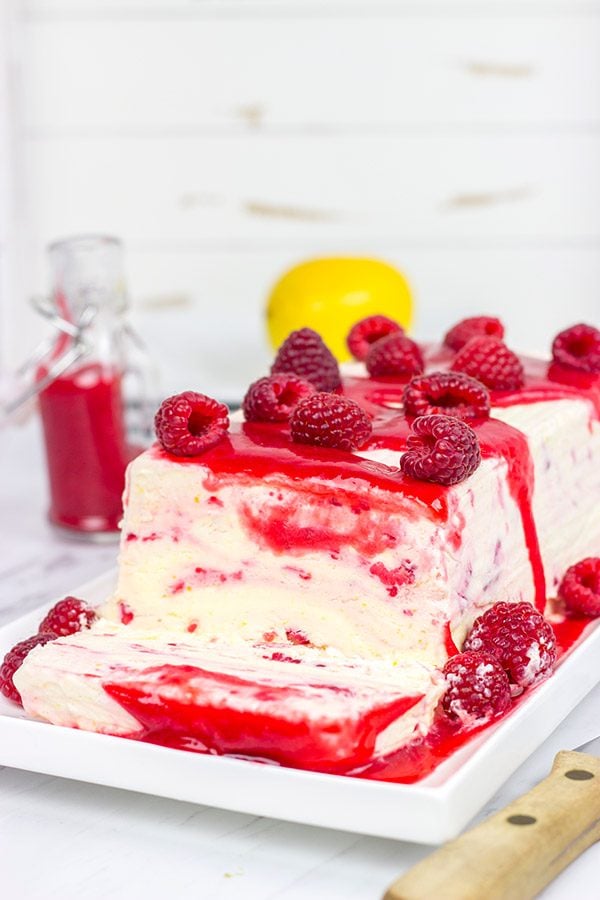 Featuring a raspberry sauce made with limoncello, this Lemon Raspberry Semifreddo is a perfect way to welcome in the warmer temperatures!