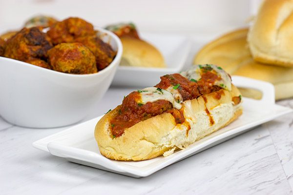 These Slow Cooker Meatball Subs are an easy and delicious winter meal!