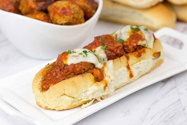 These Slow Cooker Meatball Subs are an easy and delicious winter meal!