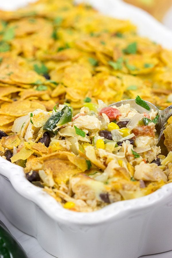 Looking for an easy weeknight dinner? How about this tasty Southwestern Chicken Taco Bake?