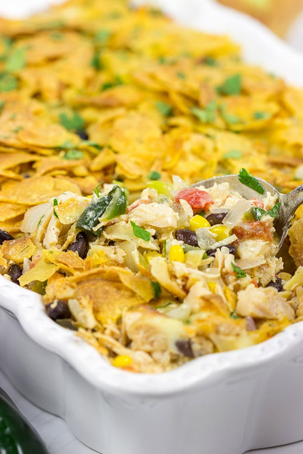 Looking for an easy weeknight dinner? How about this tasty Southwestern Chicken Taco Bake?