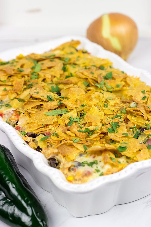 Looking for an easy weeknight dinner? How about this tasty Southwestern Chicken Taco Bake?