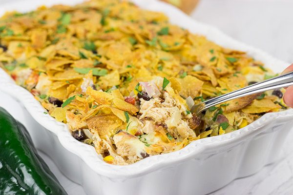 Looking for an easy weeknight dinner? How about this tasty Southwestern Chicken Taco Bake?