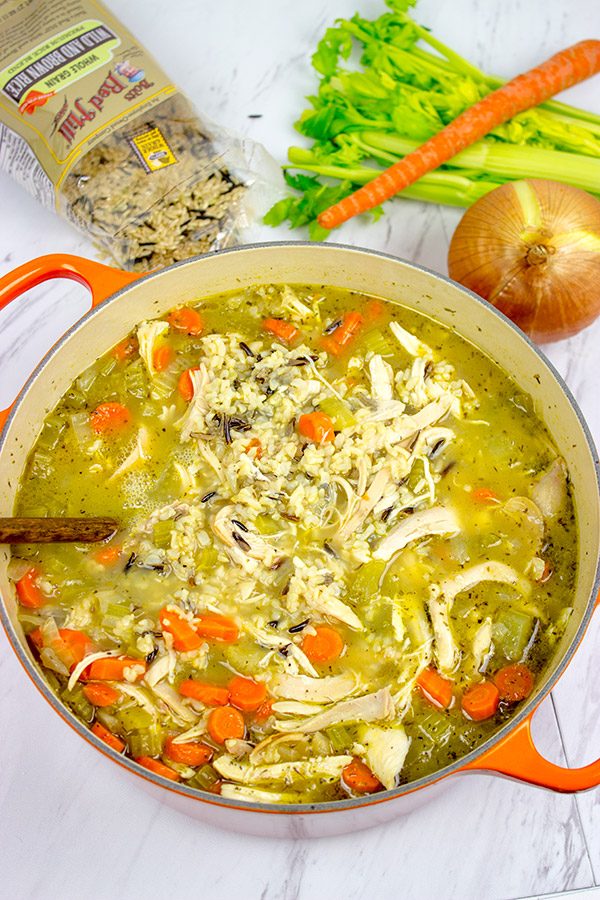 A homemade pot of Chicken and Wild Rice Soup is the ultimate comfort food!