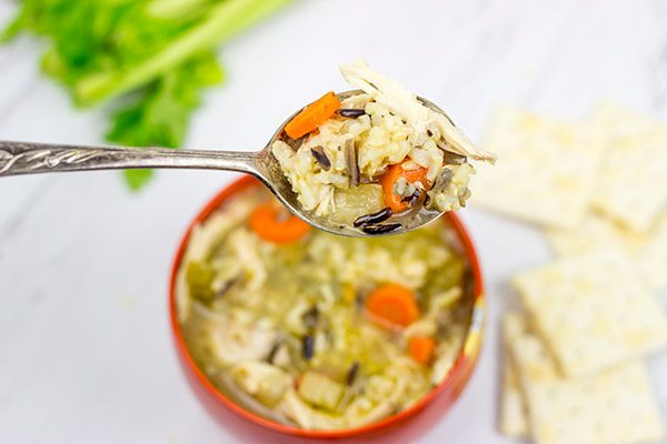 A homemade pot of Chicken and Wild Rice Soup is the ultimate comfort food!