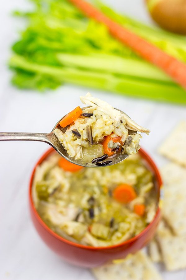A homemade pot of Chicken and Wild Rice Soup is the ultimate comfort food!