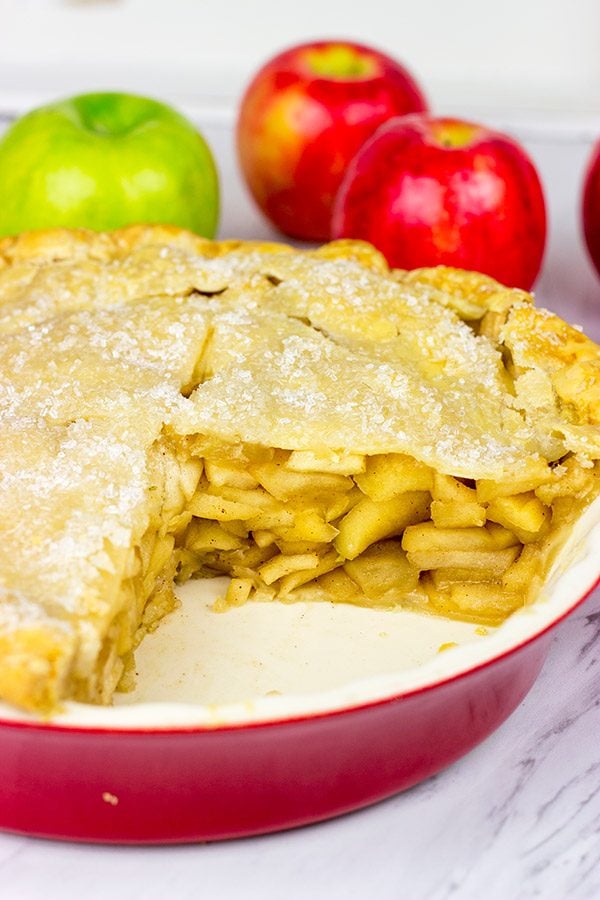Featuring a mix of tart and sweet apples, this Deep Dish Apple Pie is a new summertime favorite in our house!