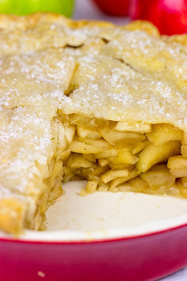 Featuring a mix of tart and sweet apples, this Deep Dish Apple Pie is a new summertime favorite in our house!