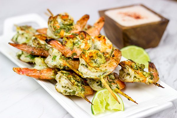 Get outside and grill up a batch of these Grilled Coconut Lime Shrimp this weekend!