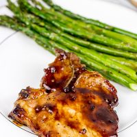 Maple Chipotle Glazed Pork Chops are an easy weeknight meal, and they're packed with delicious flavor!