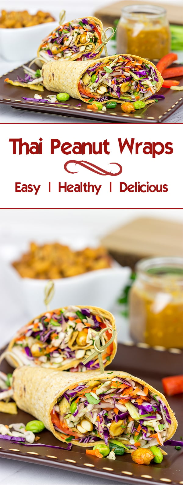Make lunch fun again with these Thai Peanut Wraps!