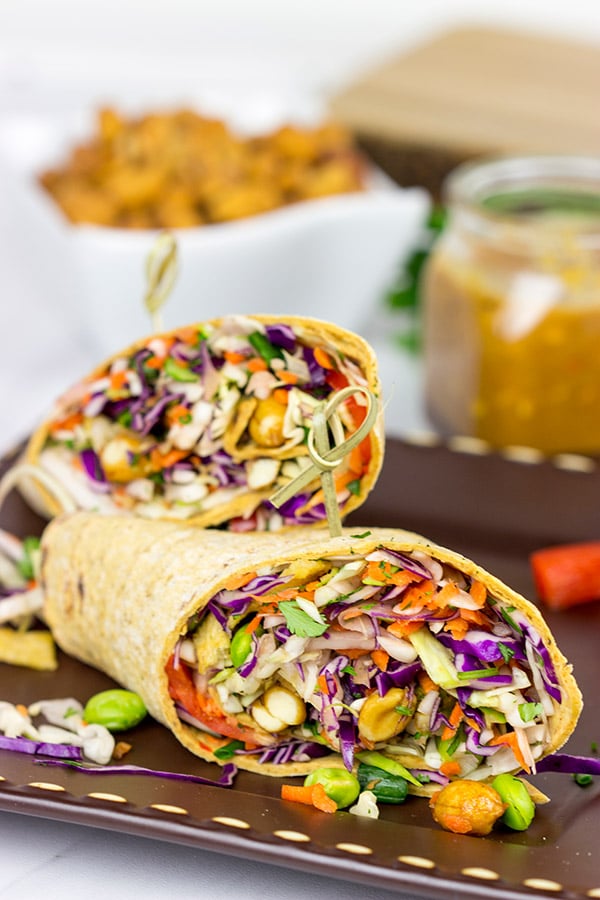 Make lunch fun again with these Thai Peanut Wraps!