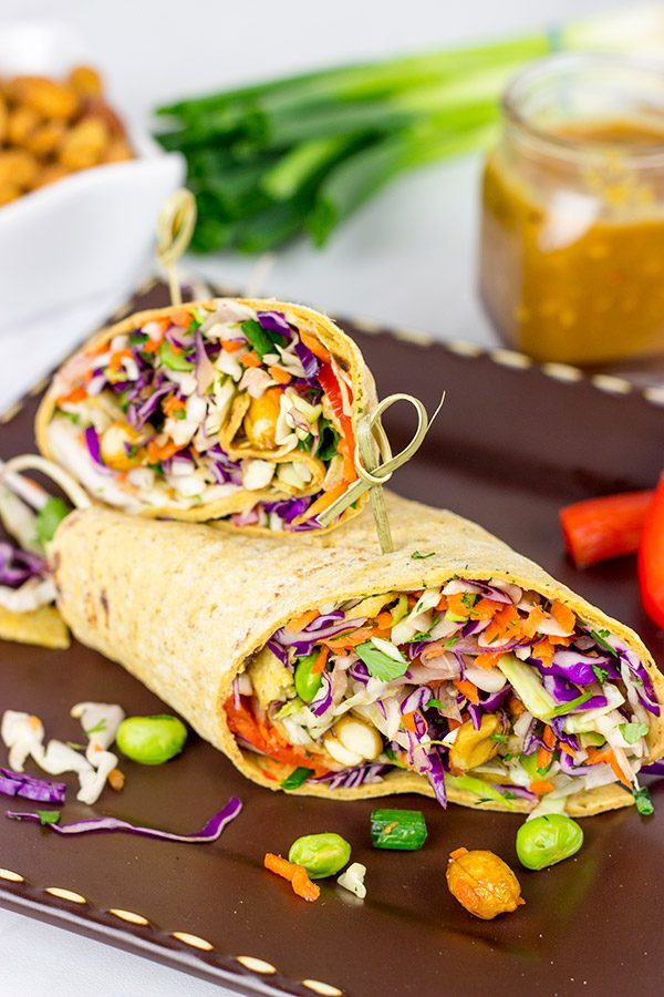 Make lunch fun again with these Thai Peanut Wraps!