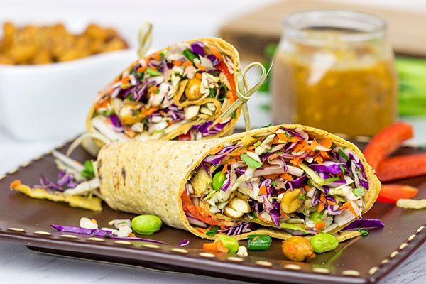 Make lunch fun again with these Thai Peanut Wraps!