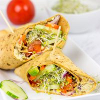 Easy, tasty and healthy. What's not to love about these Veggie Hummus Wraps?