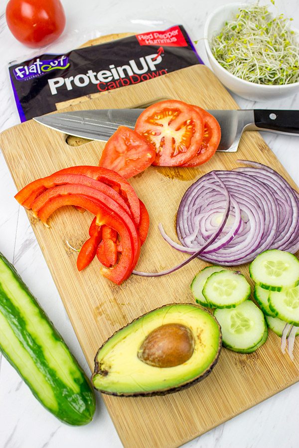 Easy, tasty and healthy. What's not to love about these Veggie Hummus Wraps?