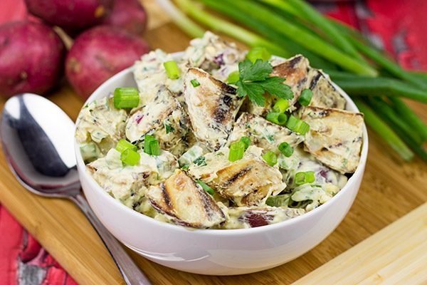 Looking for a fun twist to a classic summer dish? Try this Grilled Potato Salad!