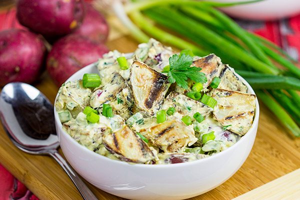 Looking for a fun twist to a classic summer dish? Try this Grilled Potato Salad!