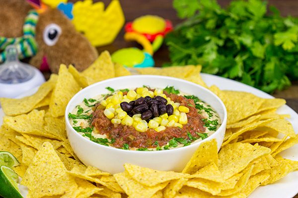 This Mexican Style Hummus makes for a delicious late afternoon snack...especially when served with friends and family!