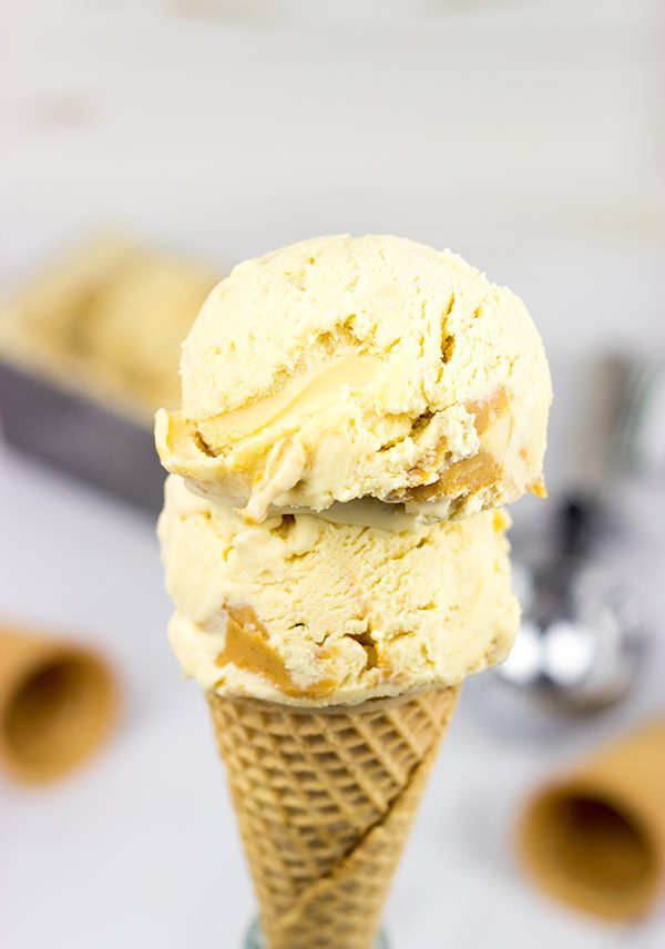 Nothing quite says summer like homemade ice cream. Whip up a batch of this creamy Peanut Butter Ice Cream today!