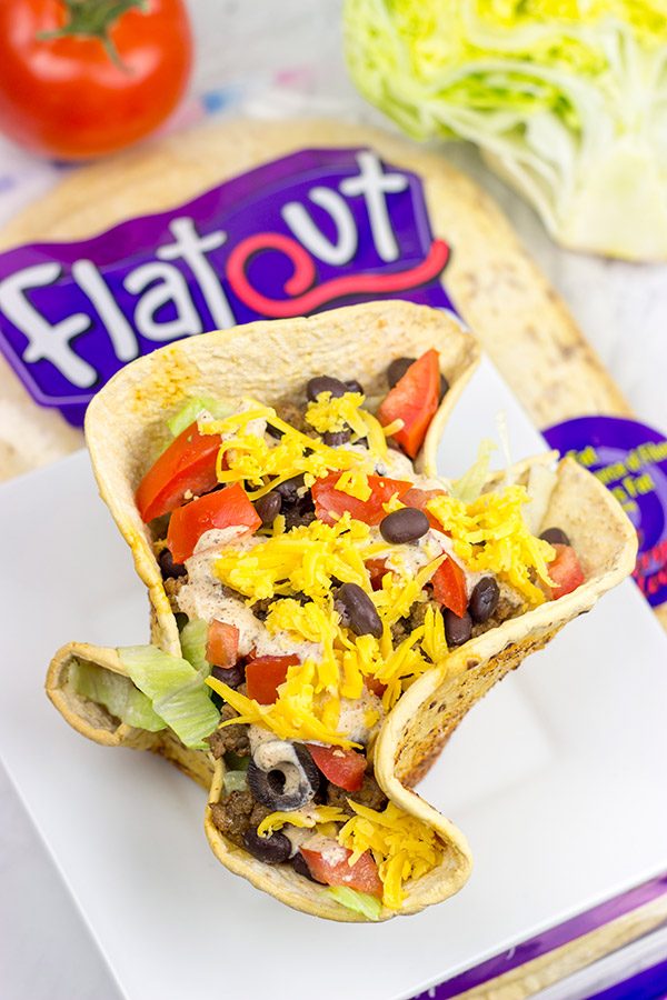 The crispy, seasoned bowls are the best part of these tasty Taco Salad Bowls!