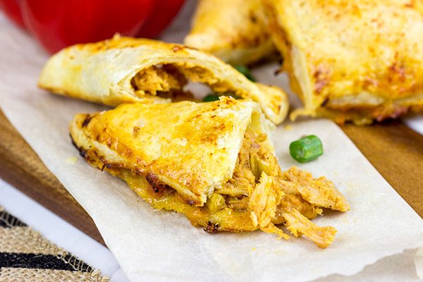 These BBQ Chicken Pockets with Creamy Cilantro Dip are perfect for summer entertaining!