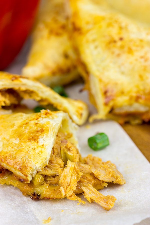 These BBQ Chicken Pockets with Creamy Cilantro Dip are perfect for summer entertaining!