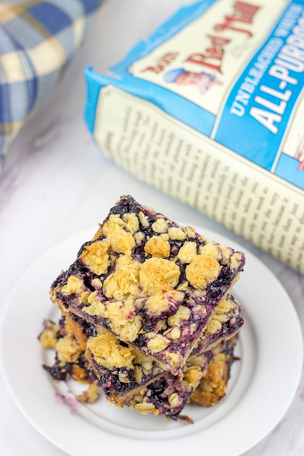 Loaded with blueberries, these Blueberry Crumb Bars are the perfect summer dessert!
