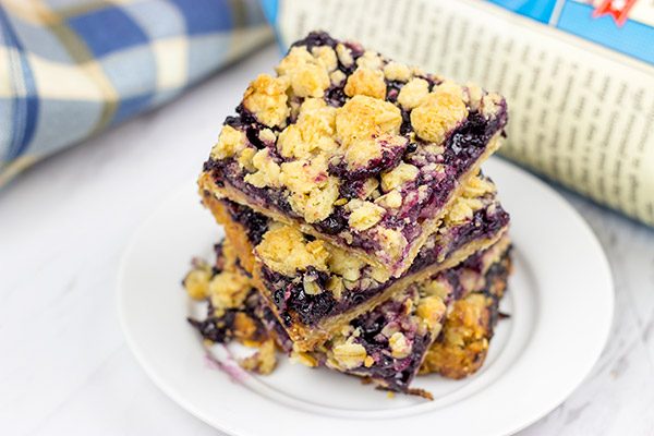 Loaded with blueberries, these Blueberry Crumb Bars are the perfect summer dessert!