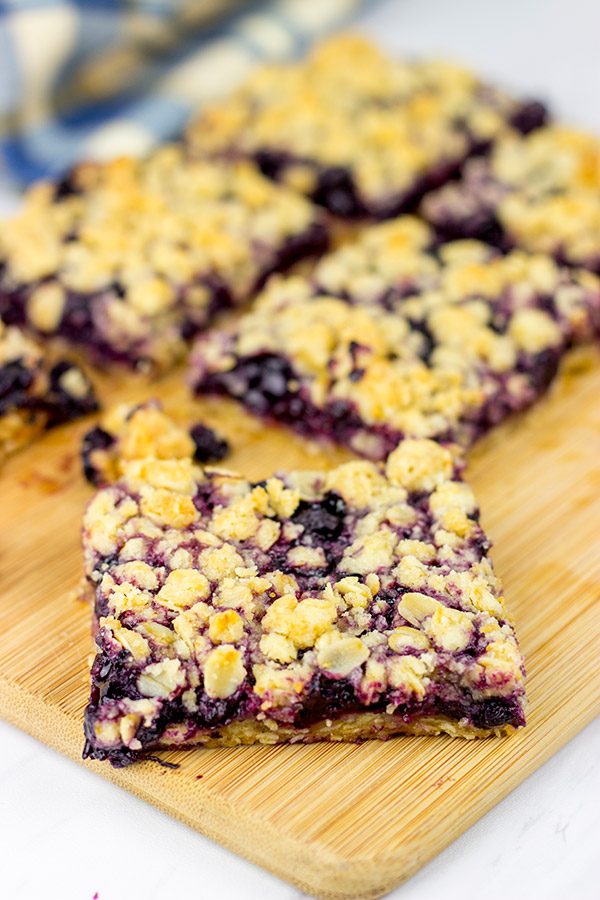 Loaded with blueberries, these Blueberry Crumb Bars are the perfect summer dessert!