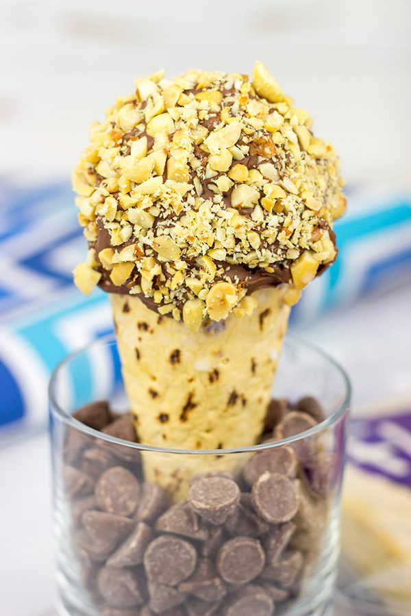 These Homemade Chocolate Peanut Ice Cream Cones will remind you of being a kid again!