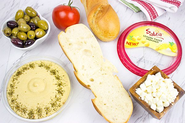 Looking for a tasty grilled appetizer? This Grilled Mediterranean Baguette is easy and delicious!