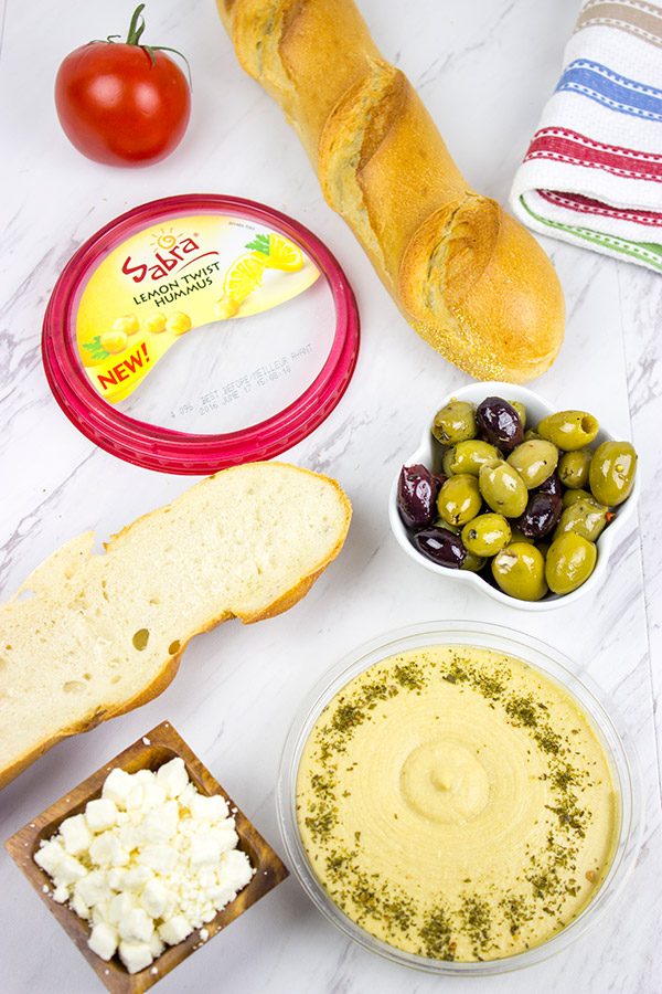 Looking for a tasty grilled appetizer? This Grilled Mediterranean Baguette is easy and delicious!