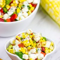 This Mexican Street Corn Salad is a fun twist on a delicious summer recipe!