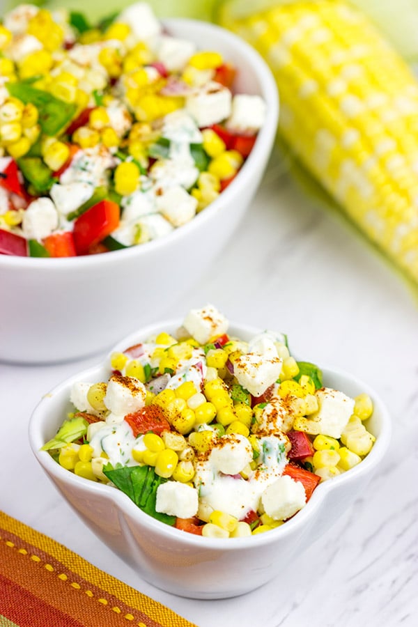 This Mexican Street Corn Salad is a fun twist on a delicious summer recipe!