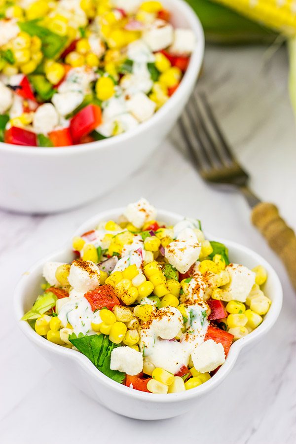 This Mexican Street Corn Salad is a fun twist on a delicious summer recipe!