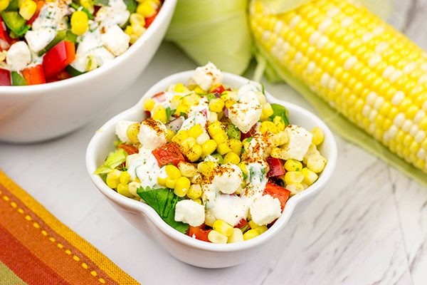This Mexican Street Corn Salad is a fun twist on a delicious summer recipe!