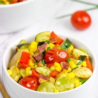 This Southern Garden Succotash is a great way to use your favorite garden veggies!