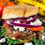 Looking for a fun new burger for summer grilling? Check out these Sundried Tomato and Gorgonzola Burgers!