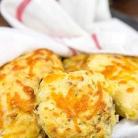These handmade Bacon Cheddar Buttermilk Biscuits are easy to make...and even easier to eat!