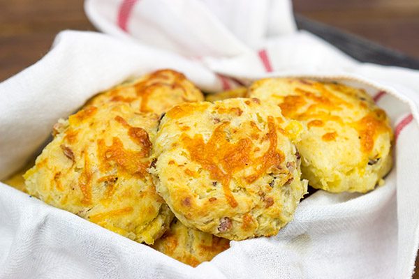 These handmade Bacon Cheddar Buttermilk Biscuits are easy to make...and even easier to eat!