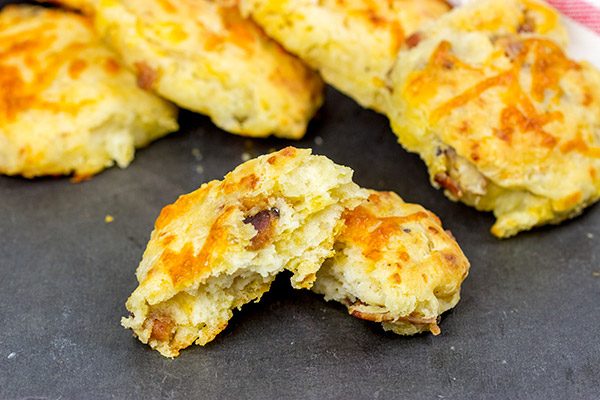 These handmade Bacon Cheddar Buttermilk Biscuits are easy to make...and even easier to eat!